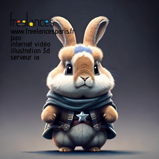 Pao internet vidéo illustration 3d serveur intelligence générative freelance paris studio de création 5T2QNZM1